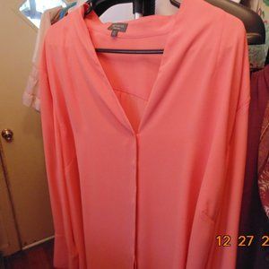 EUC, The Limited, 3X, Salmon Colored tunic